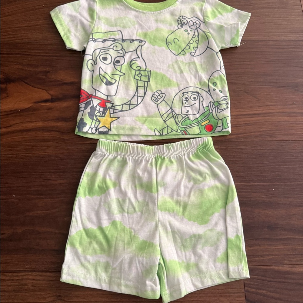 Disney Pixar Toy Story Green Tie-Dye Pajama Set